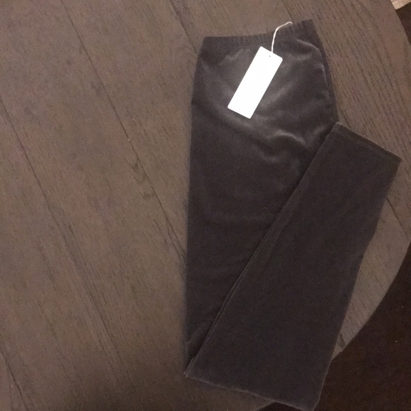 Eileen Fisher Womens Velvet Ankle Leggings Graphite Stretch Slimming Pants Sz  S - Picture 8 of 10